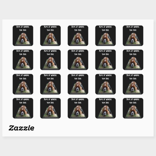 Cavalier Spaniel, Stickers Carrés (Feuille)