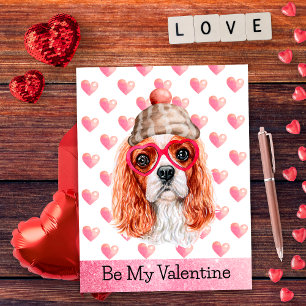 Cavalier Spaniel Wees Mijn Valentijn Hond Valentij Feestdagenkaart