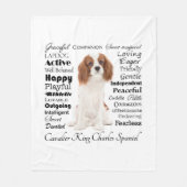 Cavalier Traits Fleece Blanket (Voorkant)