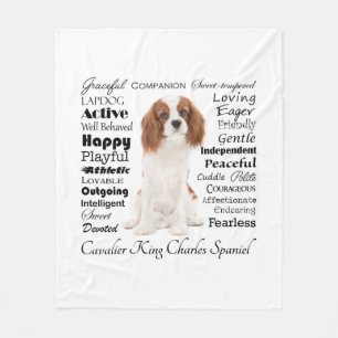 Cavalier Traits Fleece Blanket