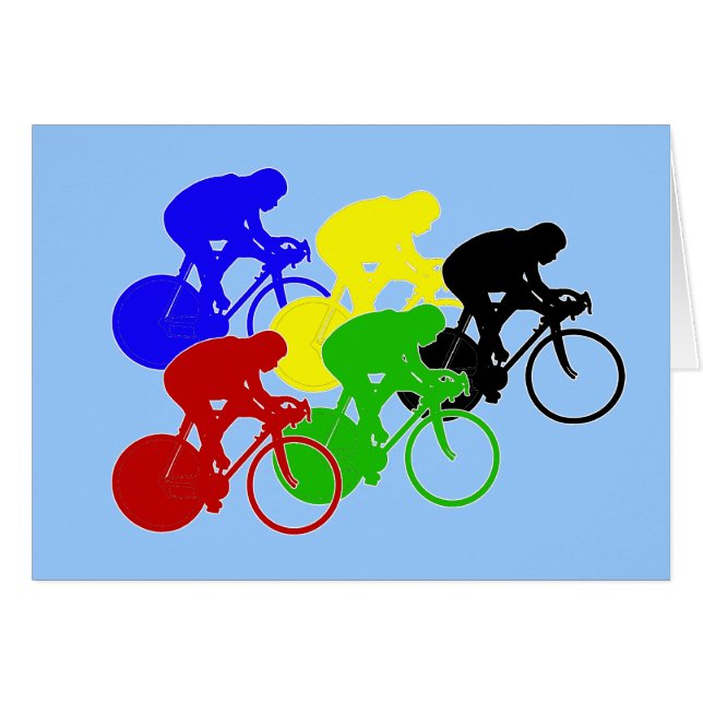 Cavaliers de recyclage de vélo de course de (Devant horizontal)