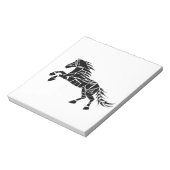 Cavallerone - zwart paard notitieblok (Gedraaid)