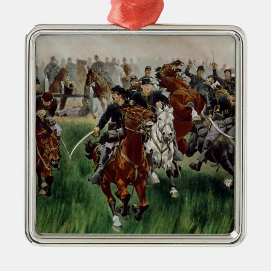 Cavalry, 1895 metalen ornament (Voorkant)