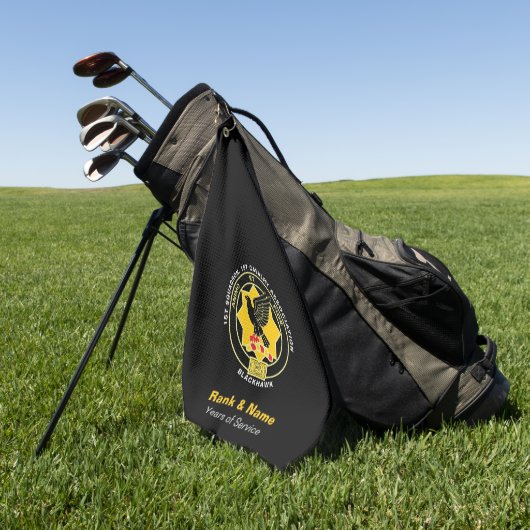 Cavalry Golf Handdoek - Classic Zwart (Groen)