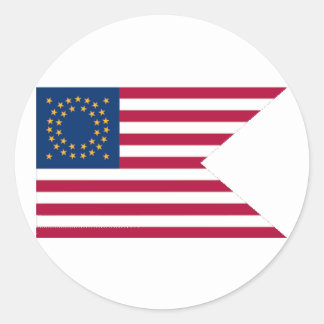 Cavalry Guidon Round Sticker van de Unie
