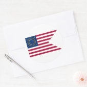 Cavalry Guidon Round Sticker van de Unie (Envelop)