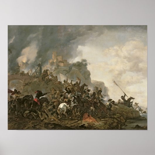 Cavalry Making a Sortie Poster (Voorkant)