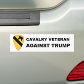 Cavalry veteran tegen Trump Bumpersticker (Op auto)