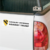 Cavalry veteran tegen Trump Bumpersticker (Op Truck)