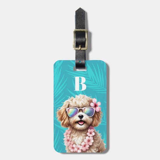 Cavapoo bagagerekje bagagelabel (Voorkant verticaal)