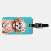 Cavapoo bagagerekje bagagelabel (Voorkant horizontaal)