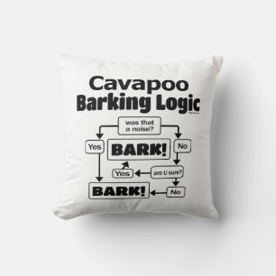 Cavapoo Barking Logic Kussen