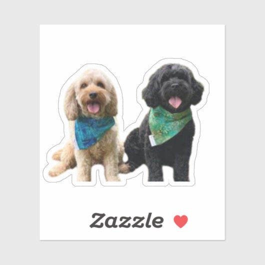 Cavapoo Cavoodle Cockerpoo Puppy Designer hond Sticker (Vel)