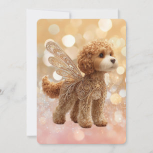 Cavapoo Cavoodle Engel Fee Verjaardag Kaart