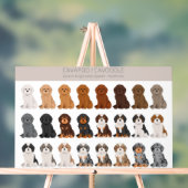 Cavapoo, Cavoodle hondenmix Acryl Bord (Neutraal)