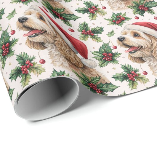 Cavapoo Christmas Wrapping Paper Cadeaupapier (Rol Hoek)