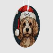 Cavapoo Custom Christmas Orament (devant)