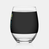 Cavapoo Cute Dog Halloween Jack O Lantern Pumpkin Wijnglas Zonder Voet (Links)