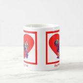 Cavapoo Dog Red Valentijn Day Heart Koffiemok (Center)