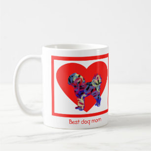 Cavapoo Dog Red Valentijn Day Heart Koffiemok