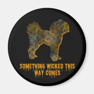 Cavapoo Dog Silhouette Fun Halloween Magnet Magneet