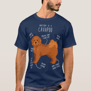 Cavapoo-hondenanatomie T-shirt