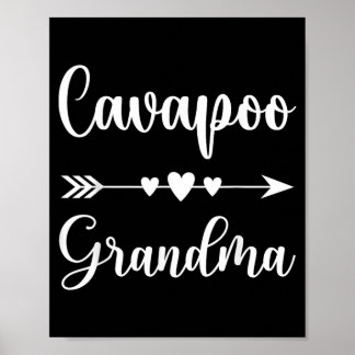 Cavapoo Oma Funny Cavapoo-hondenliefhebbers Cadeau Poster