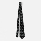 Cavapoo Silhouette Jaune & Grille Noire Cravate (Dos)