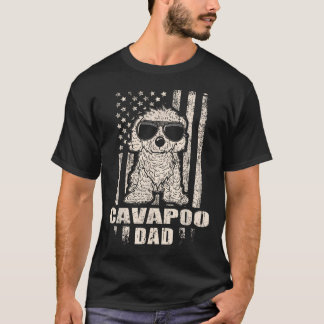 Cavapoo Vader Cool Vintage Retro Trots T-shirt
