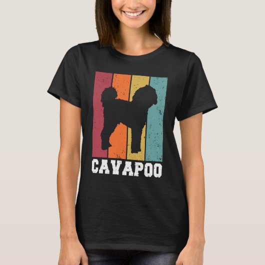 Cavapoo Vintage  2 T-shirt (Voorkant)