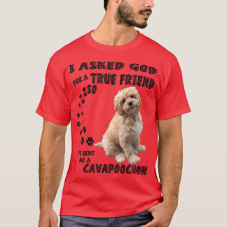 Cavapoochon Quote mam Pap Lover Costume Cute Cavo T-shirt