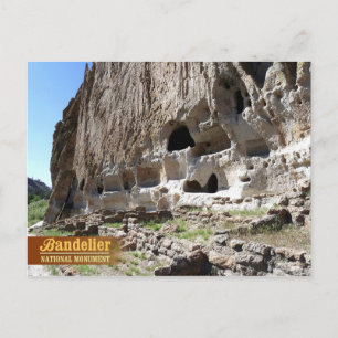 Cavates at Bandelier National Monument (NM) Briefkaart