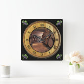 Cave à vin Horloge 01 ~ Vin Baril Arrière - plan (Maison)