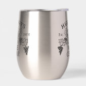 Cave à vin Maison Vignoble Raisins Feuilles Nom su (Gauche)