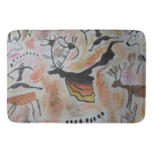 Cave Art Abstract Badmat (Voorkant)
