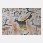 Cave Art Abstract Inpakpapier Vel (Voorkant 3)