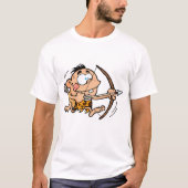 Cave Boy met buis en Pijl T-shirt (Voorkant)