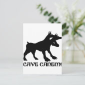 CAVE CANEM - BEWARE OF DOG Latijn Briefkaart (Staand voorkant)