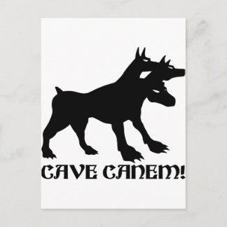 CAVE CANEM - BEWARE OF DOG Latijn Briefkaart