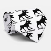 CAVE CANEM - BEWARE OF DOG Latijn Stropdas (Opgerold)