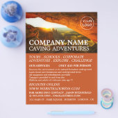 Cave, Caving Adventure Adverteren Flyer (Enkel)