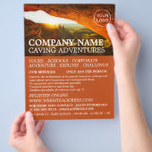 Cave, Caving Adventure Adverteren Flyer (Hand)