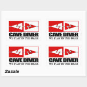 Cave Diver (LM) Rechthoekige Sticker (Vel)