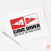 Cave Diver (LM) Rechthoekige Sticker (Envelop)