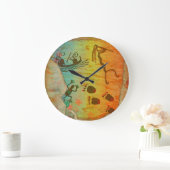 Cave Dwelling Native American Wall Clock Grote Klok (Huis)