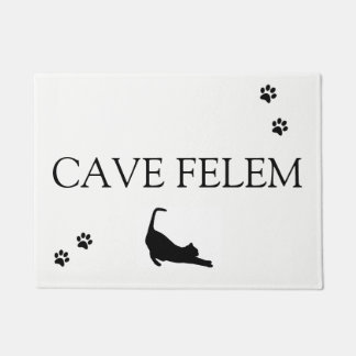 CAVE FELEM - Let op de kat Deurmat