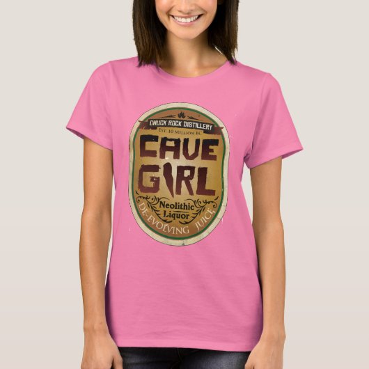 Cave Girl de-evolving Juice T-shirt (Voorkant)