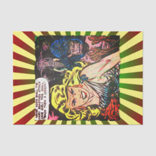 Cave Girl, Gorilla, Elephant Golden Age Comic Book Tissuepapier