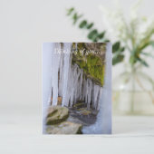 Cave Icicles Briefkaart (Staand voorkant)