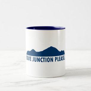 Cave Junction Oregon alstublieft Tweekleurige Koffiemok